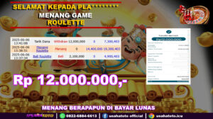 Bukti jp kemenangan game roulette 06 juni 25