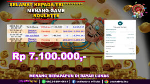 Bukti jp kemenangan game roulette 15 juni 25